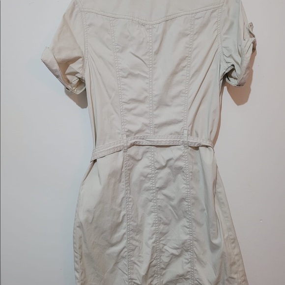 Ivory White Buttoned Top or Mini Dress - Picture 6 of 9